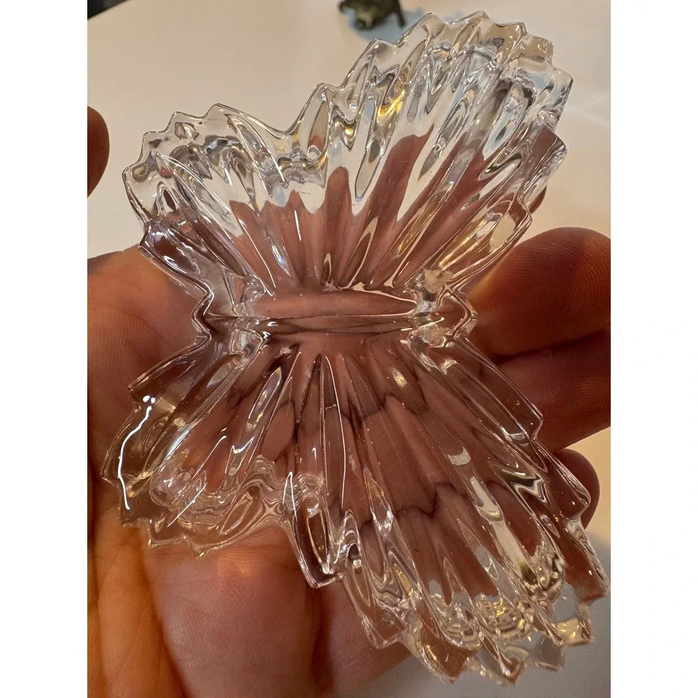 Mini Vintage‎ Gorham Crystal Butterfly Trinket Box